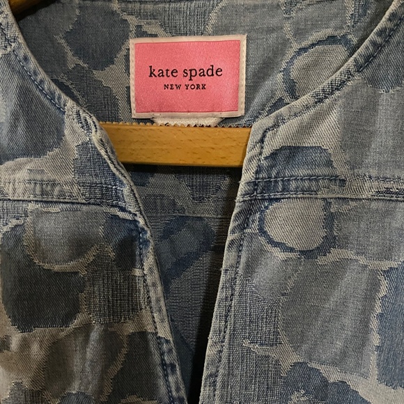 Kate Spade Peony Denim Dress - Picture 6 of 7